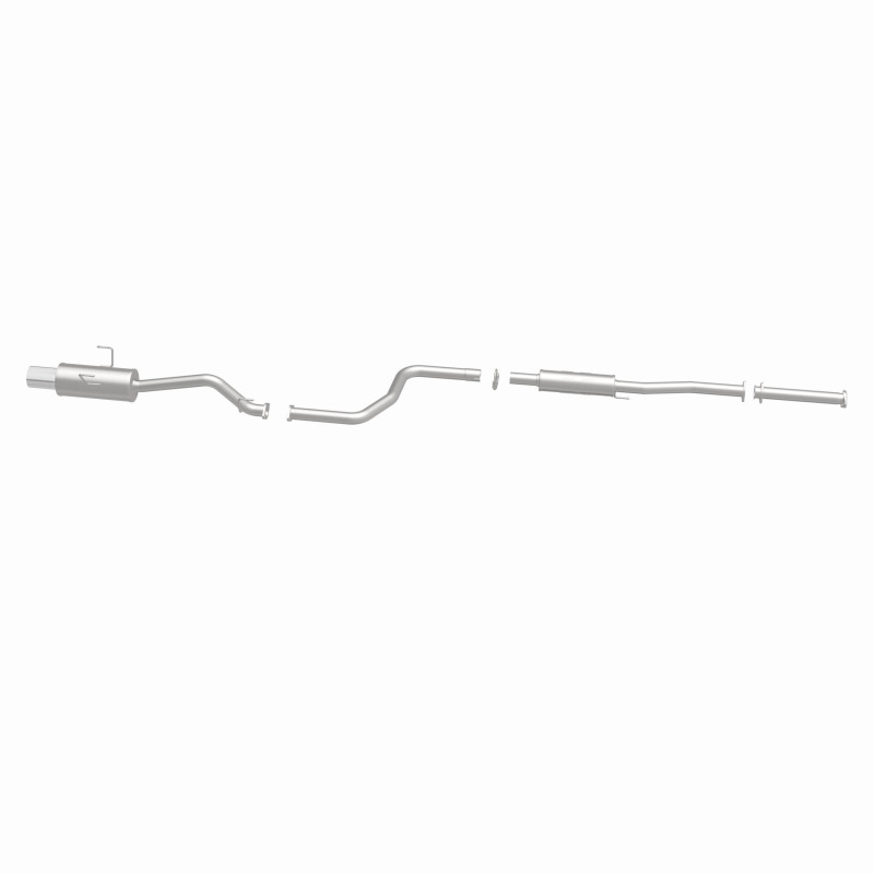 Honda Civic Performance Exhaust - Single Straight Passenger Side Rear - Magnaflow - Street Series Cat-Back - Polished - 1.6L - `92-`00
