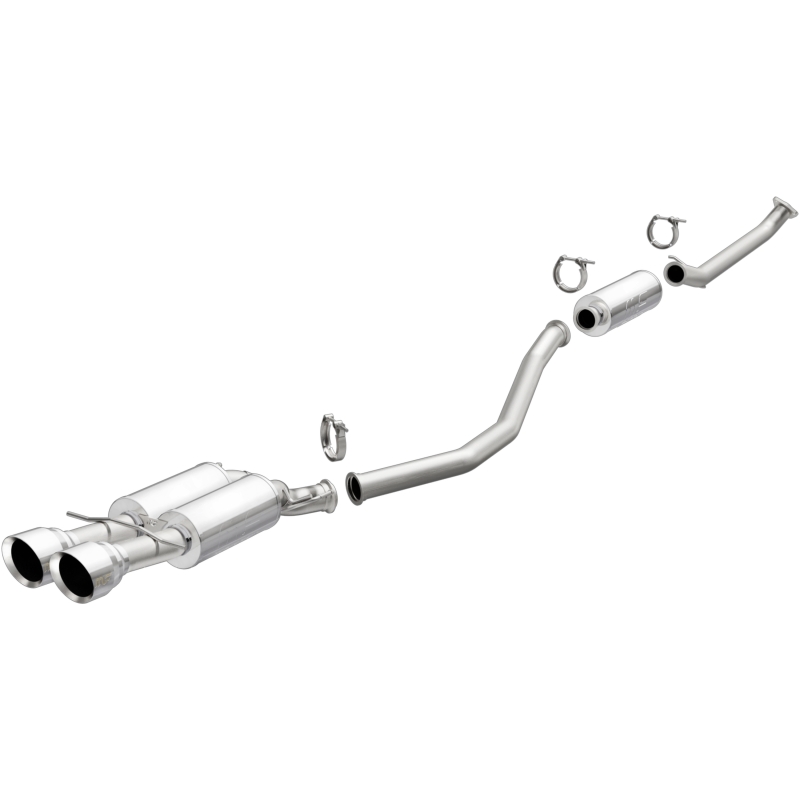 Honda Civic Performance Exhaust - Single Exit - Magnaflow - Competition Series Cat Back - Polished - 1.5L - `17-`20