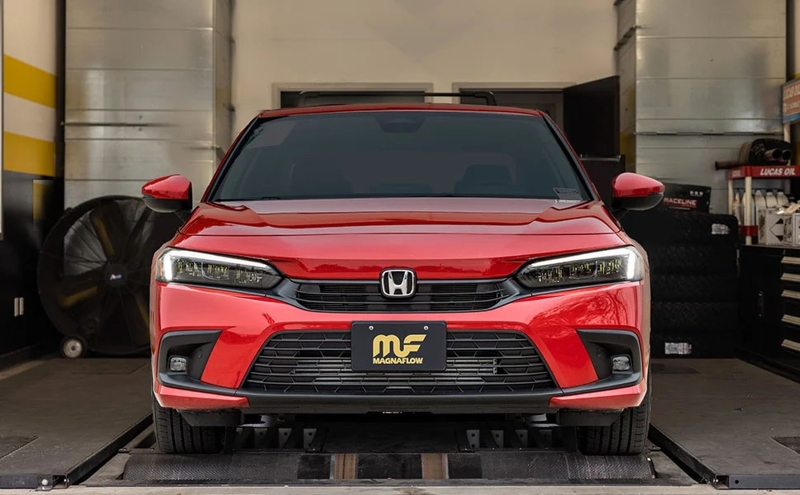 Honda Civic Performance Exhaust - Rear - Magnaflow - NEO Cat-Back - Carbon Fiber - 1.5L - `22-`25