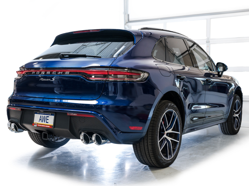 Porsche Macan Performance Exhaust - AWE Tuning - Touring Edition Catback - Chrome Silver - 2.9TT - 2022+