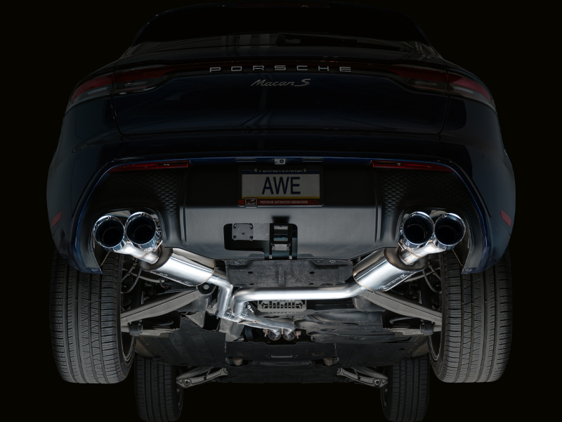 Porsche Macan Performance Exhaust - AWE Tuning - Touring Edition Catback - Chrome Silver - 2.9TT - 2022+