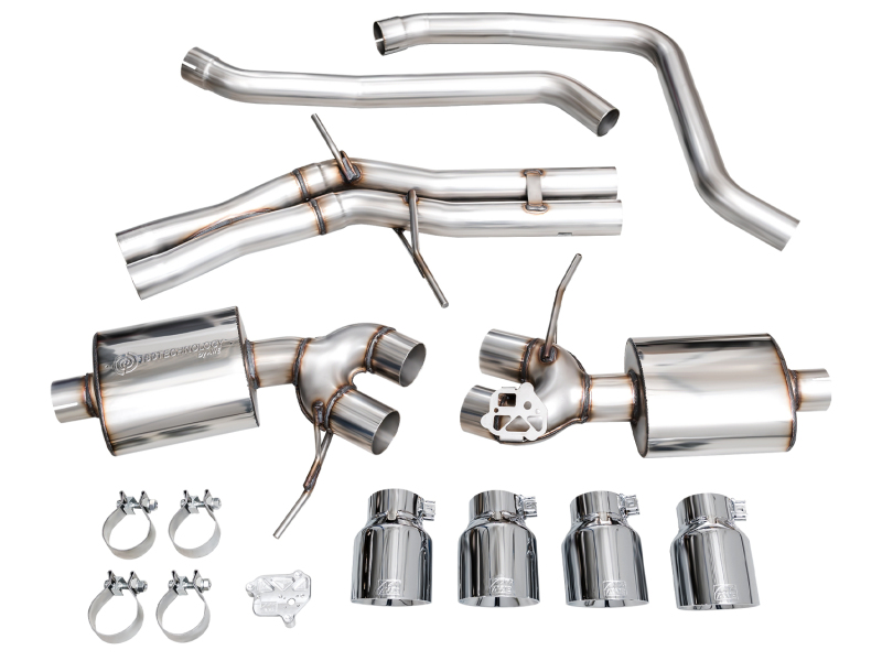 Porsche Macan Performance Exhaust - AWE Tuning - Touring Edition Catback - Chrome Silver - 2.9TT - 2022+