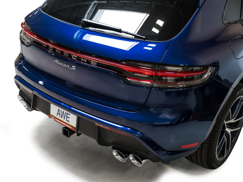 Porsche Macan Performance Exhaust - AWE Tuning - Touring Edition Catback - Chrome Silver - 2.9TT - 2022+