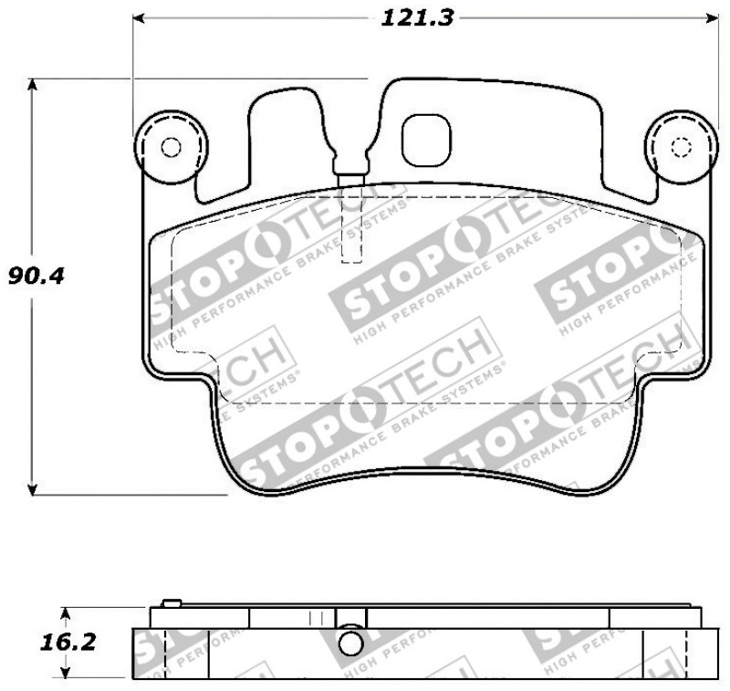 Porsche 911 Brake Pads - Front - Stoptech - Street Touring - `98-`05