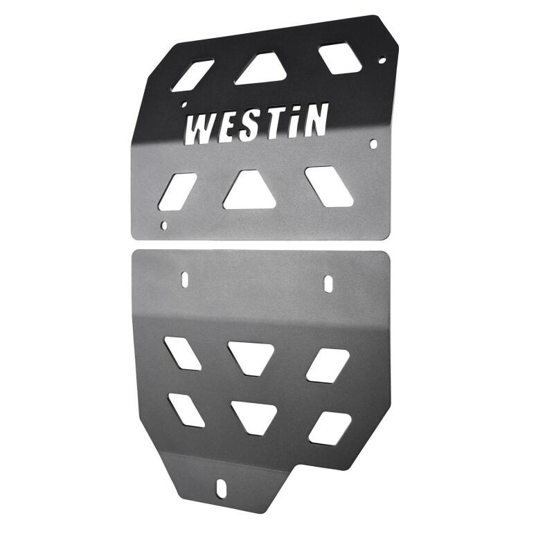 Jeep Wrangler JL Transmission Pan Skid Plate - Westin - Textured Black - `18-`22