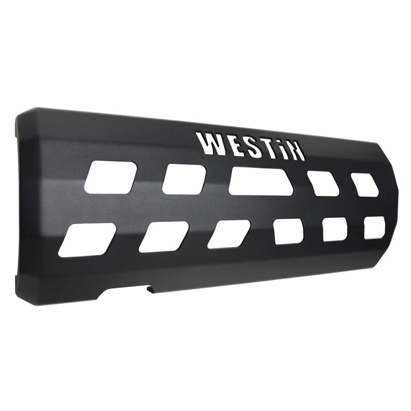 Jeep Wrangler JL Muffler Skid Plate - Westin - Textured Black - `18-`22