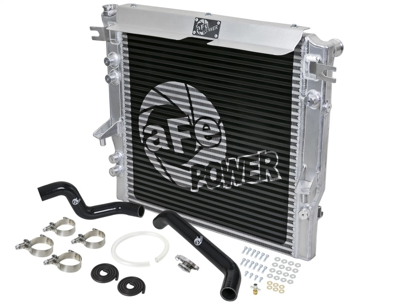 Jeep Wrangler JK Radiator Kit - aFe - BladeRunner GT Series - Black - 3.8L - `07-`11