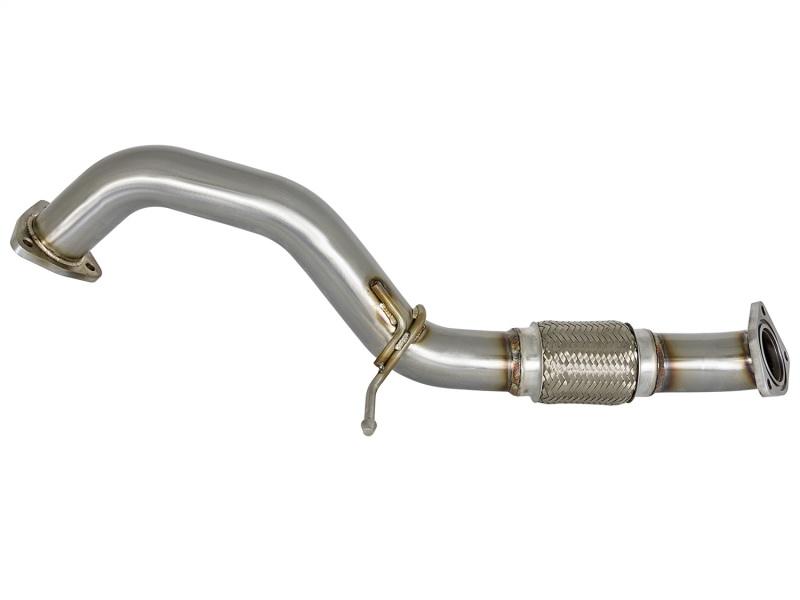 Honda Civic Performance Exhaust - Rear - aFe - Elite Twisted Steel 2.5in Rear Down-Pipe Mid-Pipe - 1.5L - `16-`17