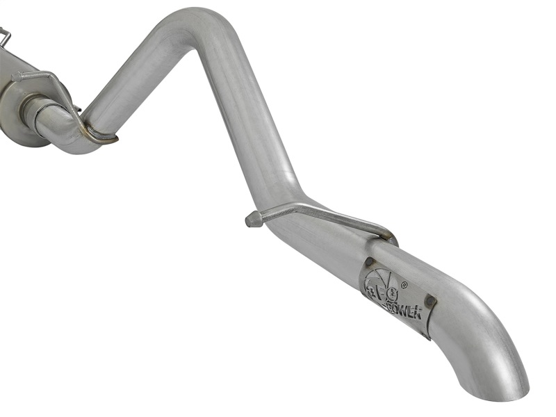 Jeep Wrangler JK Exhaust Cat Back - Rear - aFe - Scorpion 2-1/2in Aluminized Steel Hi-Tuck - V6 3.6L/3.8L - `07-`18