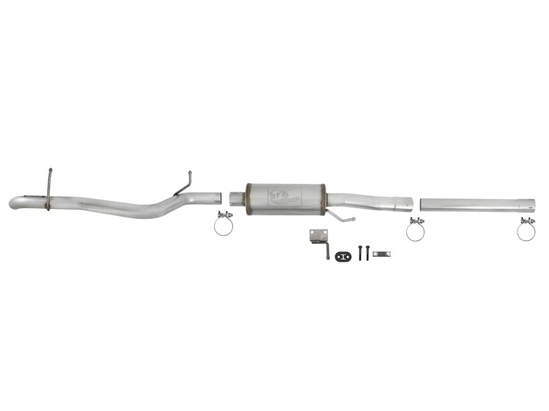 Jeep Wrangler JK Exhaust Cat Back - Rear - aFe - Scorpion 2-1/2in Aluminized Steel Hi-Tuck - V6 3.6L/3.8L - `07-`18