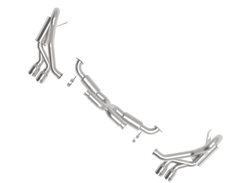 Porsche 911 Performance Exhaust - aFe - MACHForce XP Cat-Back, Dual with Polished Quad Tips - Polished - 3.8L - `12-`16