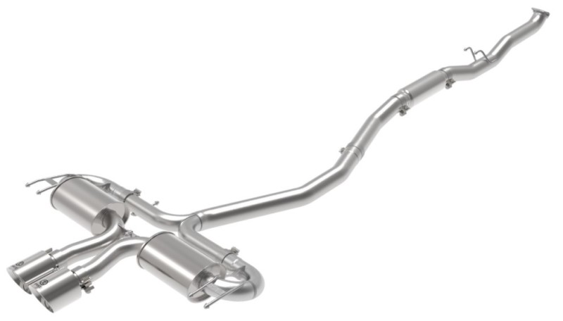 Honda Civic Performance Exhaust - aFe - Takeda 3in 304 SS Cat-Back - Polished - 1.5L - `17-`21