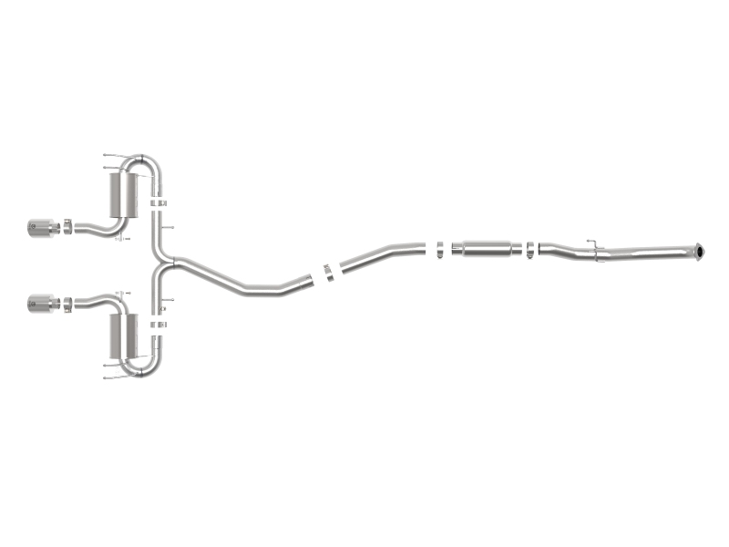 Honda Civic Performance Exhaust - aFe - Takeda 3in 304 SS Cat-Back - Polished - 1.5L - `17-`21