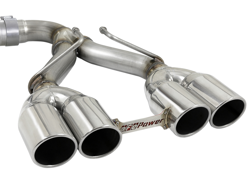 Jeep Wrangler JL Exhaust System - Rear - aFe - Rebel Series - Polished - V6-3.6L - `18-`24