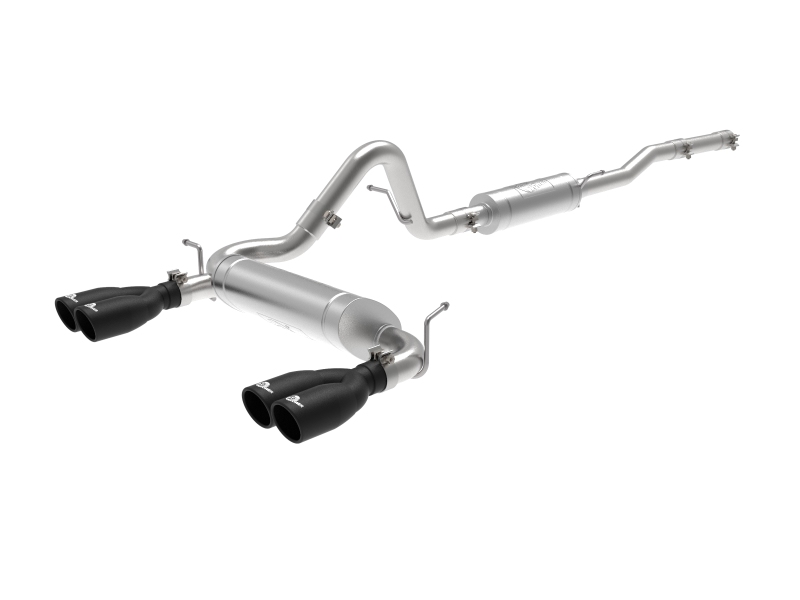 Jeep Wrangler JK Exhaust Cat Back - aFe - Vulcan Series - Black - V6-3.6/3.8L - `07-`18