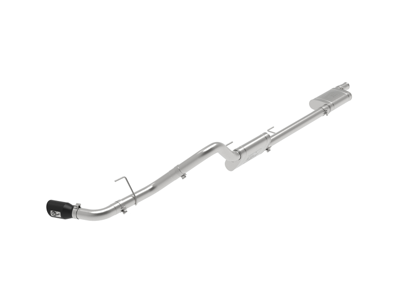 Jeep Gladiator Performance Exhaust - aFe - Apollo GT Series 409 Stainless Steel Cat-Back Exhaust w/ Black Tip - Black - 3.6L - `20-`24