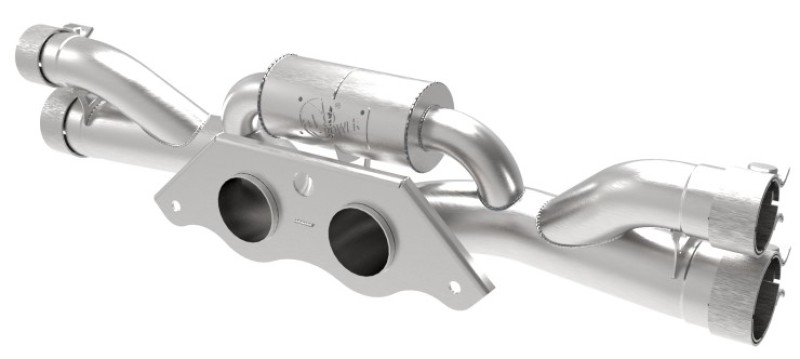 Porsche 911 Performance Exhaust - aFe - MACHForce XP 304 Stainless Secondary Muffler Delete Pipe - 3.8L/4.0L - `14-`19