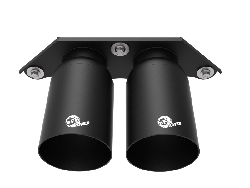 Porsche 911 Performance Exhaust - aFe - Mach Force-Xp 4in 304 SS Bolt-On Exhaust Tips - Satin Black - 3.8L/4.0L - `14-`19