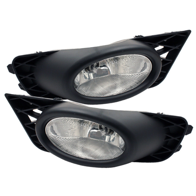 Honda Civic Fog Lights - SPYDER - OEM W/Switch - Clear - `09-`11