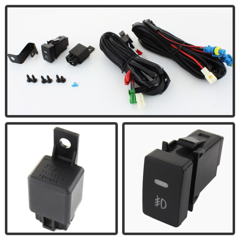 Honda Civic Fog Light - SPYDER - OEM Fog Light w/Switch - Clear - `13-`14