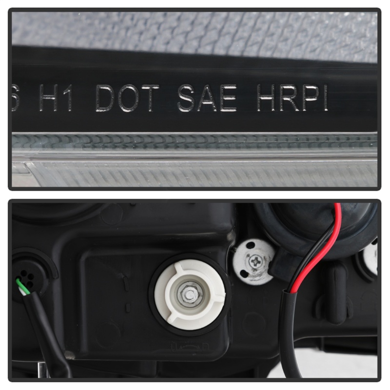 Honda Civic Headlights - SPYDER - Proj Headlight w/ LED Sequential Turn Signal Lights - Black - `16-`18