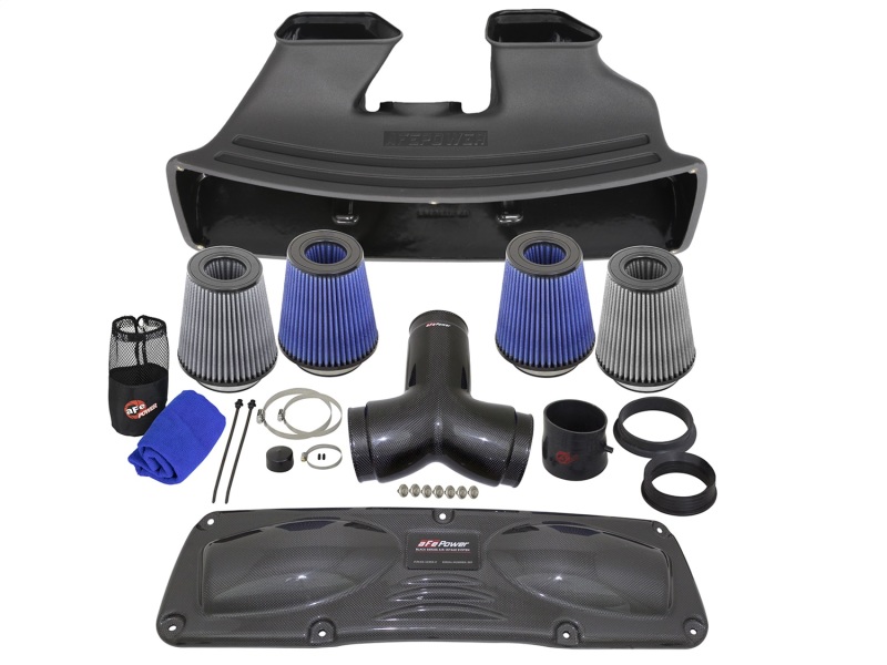 Porsche 911 Performance Air Intake - aFe - Black Series Stage-2 Carbon Fiber Cold Air Intake System w/ Pro 5R Filter - Black - 3.4L/3.8L - `12-`16