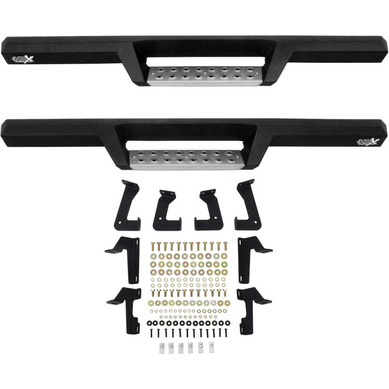 Jeep Wrangler JK Nerf Bars - HDX Drop - Westin - Stainless - Textured Black - `07-`18