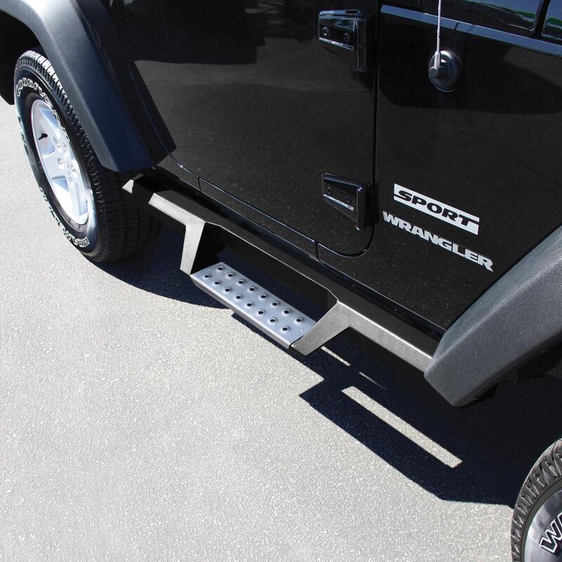 Jeep Wrangler JK Nerf Bars - HDX Drop - Westin - Stainless - Textured Black - `07-`18