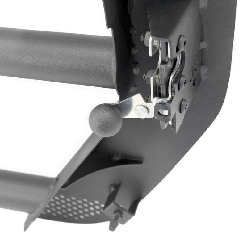 Jeep Wrangler JK Trailline Tube Doors - Front - Go Rhino - Replacement - Black - `07-`18