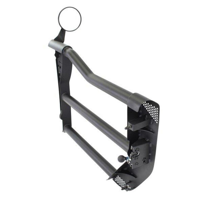 Jeep Wrangler JK Trailline Tube Doors - Front - Go Rhino - Replacement - Black - `07-`18