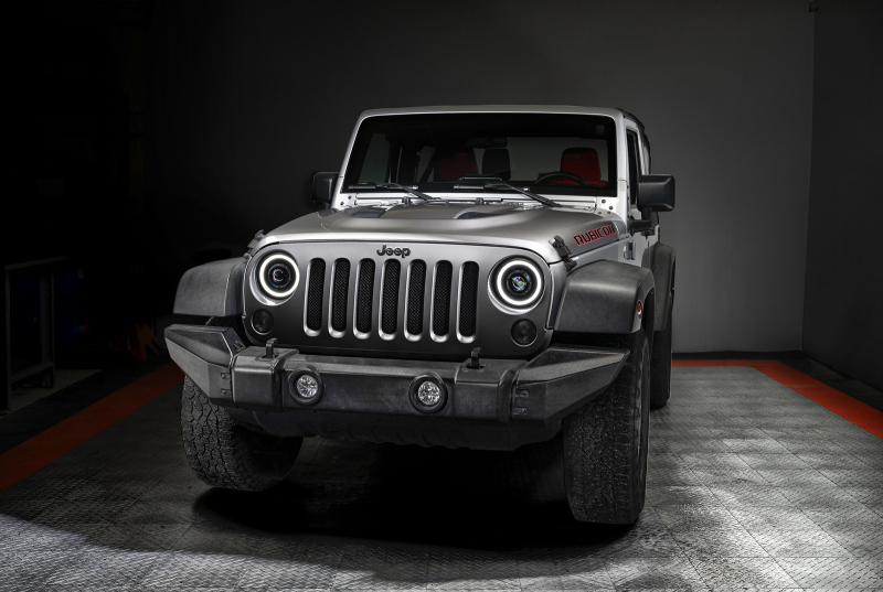 Jeep Wrangler JK Projector Headlights - ORACLE Lighting - Oculus 7in Switchback Bi-LED - `07-`18