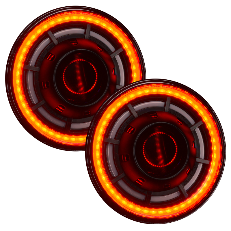 Jeep Wrangler JK Projector Headlights - ORACLE Lighting - ColorSHIFT BiLED - `07-`18