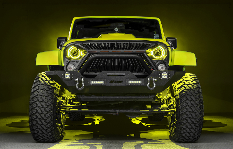 Jeep Wrangler JK Projector Headlights - ORACLE Lighting - ColorSHIFT BiLED - `07-`18