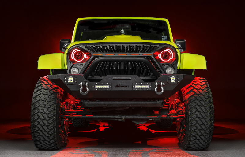 Jeep Wrangler JK Projector Headlights - ORACLE Lighting - ColorSHIFT BiLED - `07-`18