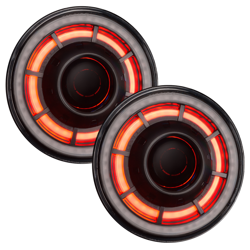 Jeep Wrangler JK Projector Headlights - ORACLE Lighting - ColorSHIFT BiLED - `07-`18