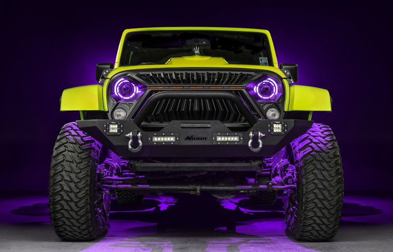 Jeep Wrangler JK Projector Headlights - ORACLE Lighting - ColorSHIFT BiLED - `07-`18