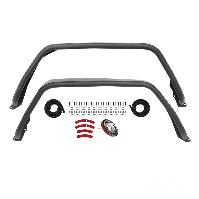 Jeep Gladiator Tube Fenders - Rear - Westin - Snyper - Textured Black - 2020+