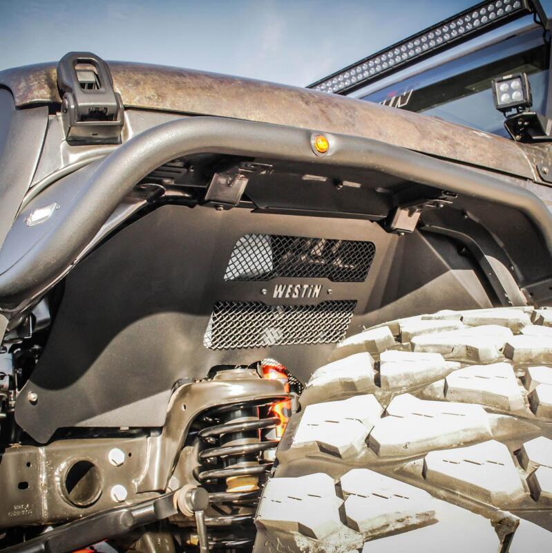 Jeep Wrangler JL Inner Fenders - Front - Westin - Textured Black - `18-`20