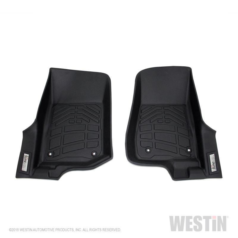 Jeep Gladiator Floor Liner - Front - Westin - Wade Sure-Fit - Black - `20-`23