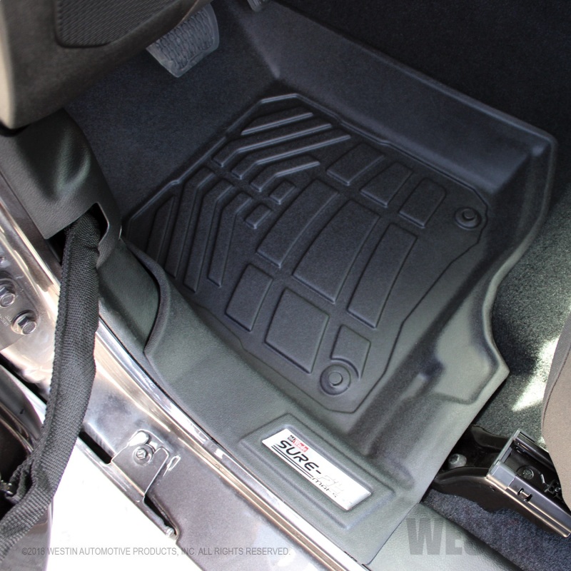 Jeep Gladiator Floor Liner - Front - Westin - Wade Sure-Fit - Black - `20-`23