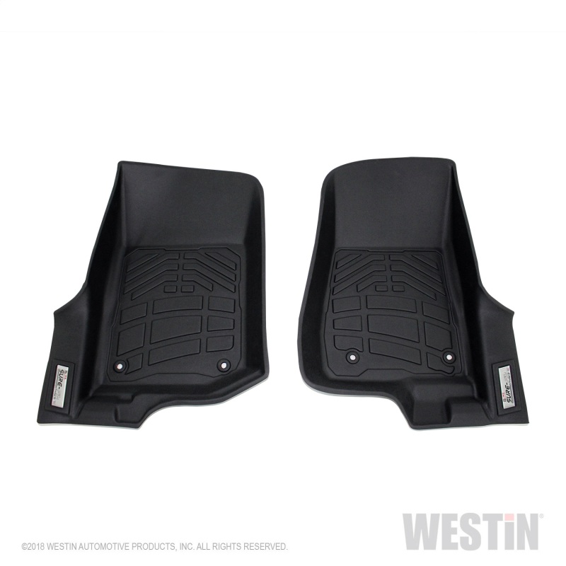 Jeep Gladiator Floor Liner - Front - Westin - Wade Sure-Fit - Black - `20-`23