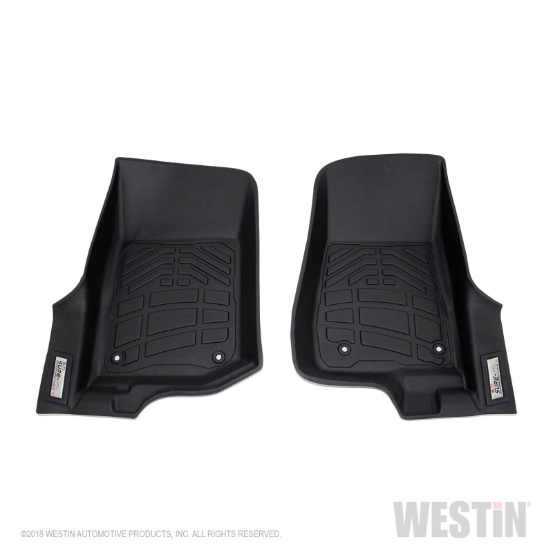 Jeep Gladiator Floor Liner - Front - Westin - Wade Sure-Fit - Black - `20-`23