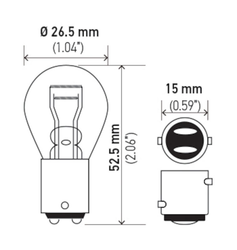 Porsche 911 Miniature Bulb - Hella - Standard Series Incandescent - `05-`08