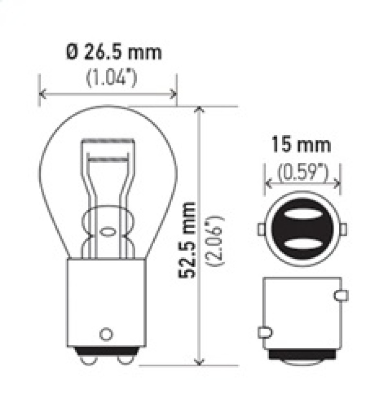 Porsche 911 Miniature Bulb - Hella - Standard Series Incandescent - `05-`08