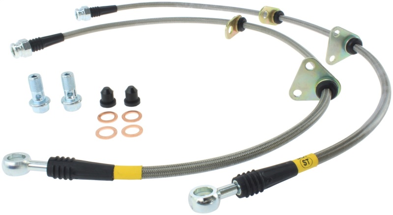 Honda Civic Brake Line Kit - Front - Stoptech - Stainless Steel Braided - `92-`95