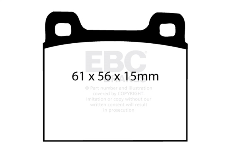 Porsche 911 Brake Pads - Front+Rear - EBC - Redstuff - 2.7L - `73-`77