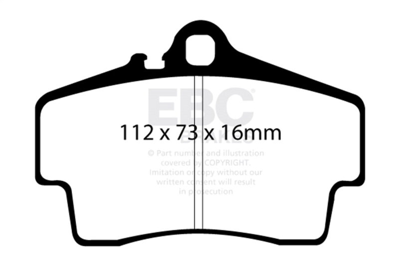 Porsche 911 Brake Pads - Rear - EBC - Redstuff - 3.4L - `98-`05