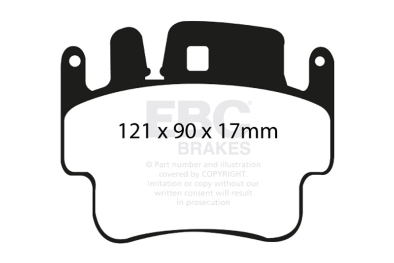 Porsche 911 Brake Pads - Front - EBC - Redstuff - 3.4L - `98-`05