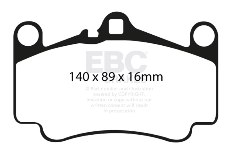 Porsche 911 Brake Pads - Front - EBC - Redstuff - 3.6L - `03-`05