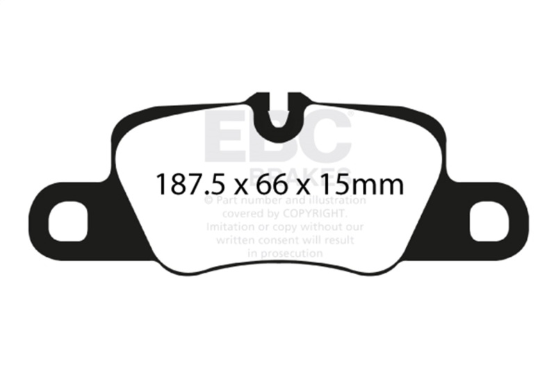 Porsche 911 Brake Pads - Rear - EBC - Yellowstuff - 3.8L - `12-`15